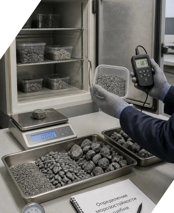 Определение морозостойкости щебня в Тулуне от 3777 р. | ЭкспертизаРоссия