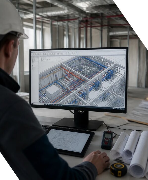 Создание BIM модели инженерных сетей для объектов в Тулуне